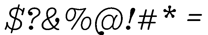 NNEditeurItalicSTD Light Font OTHER CHARS