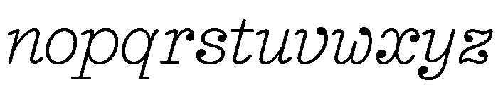 NNEditeurItalicSTD Light Font LOWERCASE