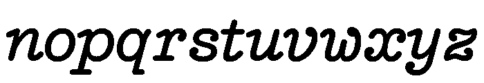NNEditeurItalicSTD Medium Font LOWERCASE