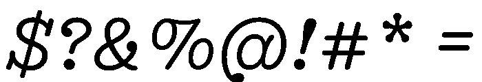 NNEditeurItalicSTD Regular Font OTHER CHARS