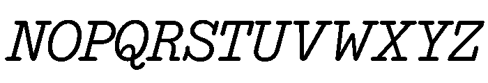 NNEditeurItalicSTD Regular Font UPPERCASE