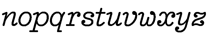 NNEditeurItalicSTD Regular Font LOWERCASE