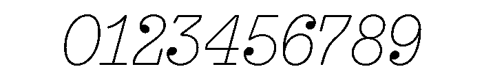 NNEditeurItalicSTD Thin Font OTHER CHARS