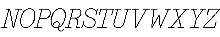 NNEditeurItalicSTD Thin Font UPPERCASE