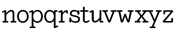 NNEditeurSemiSTD Regular Font LOWERCASE