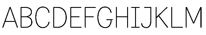 NNEditeurSemiSTD Thin Font UPPERCASE