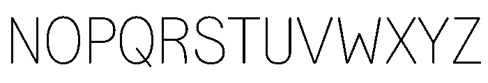 NNEditeurSemiSTD Thin Font UPPERCASE