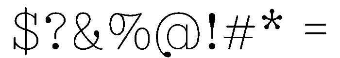 NNEditeurSerifSTD Thin Font OTHER CHARS
