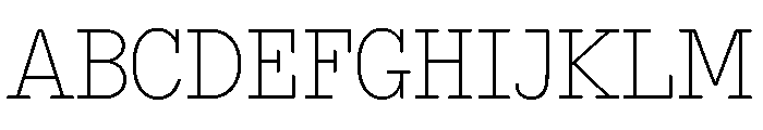 NNEditeurSerifSTD Thin Font UPPERCASE