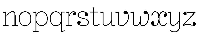 NNEditeurSerifSTD Thin Font LOWERCASE
