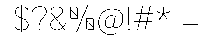 NNErnesto Thin Font OTHER CHARS