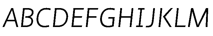 NNMedien Italic Font UPPERCASE