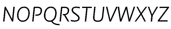NNMedien Italic Font UPPERCASE