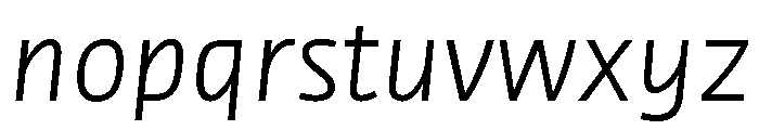 NNMedien Italic Font LOWERCASE