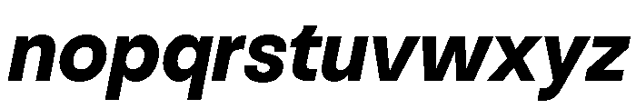 NNNouvelleGroteskSTD BlackDiagonal Font LOWERCASE