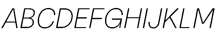 NNNouvelleGroteskSTD ThinDiagonal Font UPPERCASE