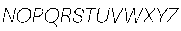 NNNouvelleGroteskSTD ThinDiagonal Font UPPERCASE
