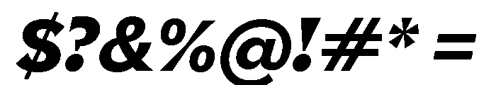 NNPivotGroteskSTD HeavyItalic Font OTHER CHARS