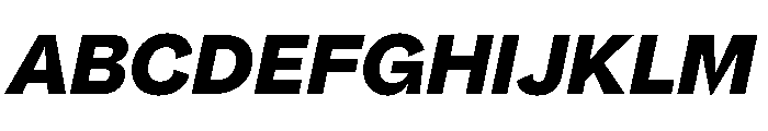 NNPivotGroteskSTD HeavyItalic Font UPPERCASE