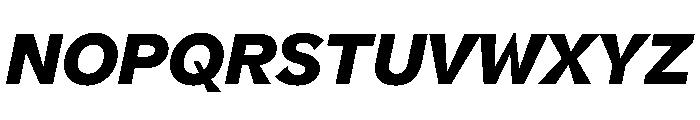 NNPivotGroteskSTD HeavyItalic Font UPPERCASE