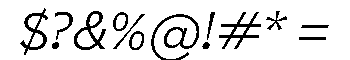 NNPivotGroteskSTD LightItalic Font OTHER CHARS