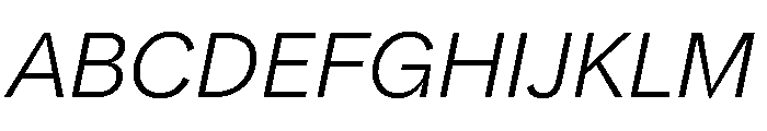 NNPivotGroteskSTD LightItalic Font UPPERCASE