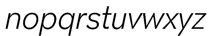 NNPivotGroteskSTD LightItalic Font LOWERCASE