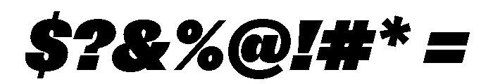 NNSwintonSTD BlackItalic Font OTHER CHARS