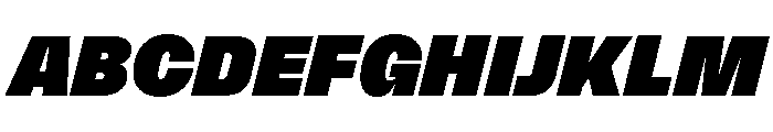 NNSwintonSTD BlackItalic Font UPPERCASE