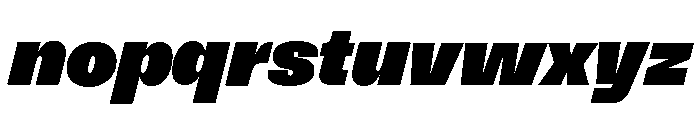 NNSwintonSTD BlackItalic Font LOWERCASE