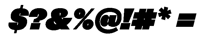 NNSwintonSTD ExtraBlackItalic Font OTHER CHARS