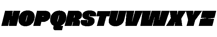 NNSwintonSTD ExtraBlackItalic Font UPPERCASE