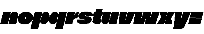 NNSwintonSTD ExtraBlackItalic Font LOWERCASE