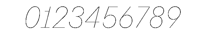 NNSwintonSTD ExtraThinItalic Font OTHER CHARS