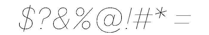 NNSwintonSTD ExtraThinItalic Font OTHER CHARS