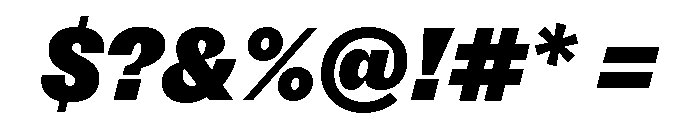 NNSwintonSTD HeavyItalic Font OTHER CHARS