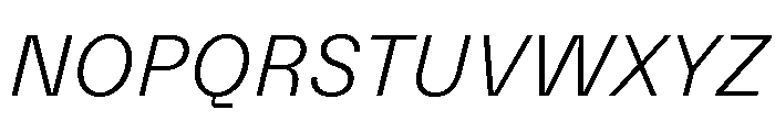 NNSwintonSTD LightItalic Font UPPERCASE