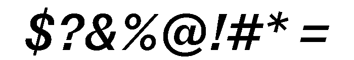 NNSwintonSTD MediumItalic Font OTHER CHARS