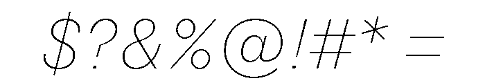 NNSwintonSTD ThinItalic Font OTHER CHARS