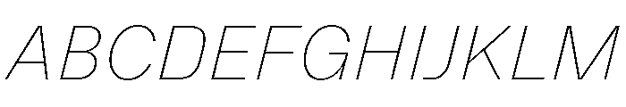 NNSwintonSTD ThinItalic Font UPPERCASE