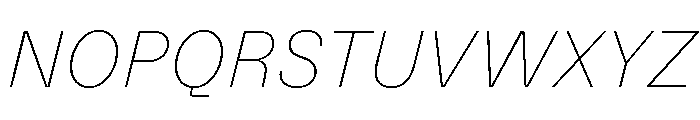 NNSwintonSTD ThinItalic Font UPPERCASE