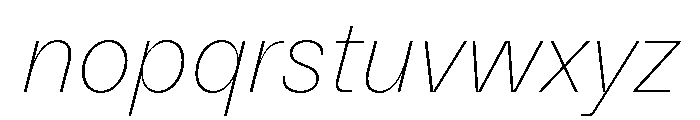 NNSwintonSTD ThinItalic Font LOWERCASE