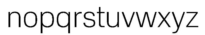 Normalidad Variable Extra Light Font LOWERCASE