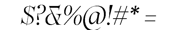 Norman Variable Light Italic Font OTHER CHARS