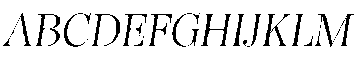 Norman Variable Light Italic Font UPPERCASE