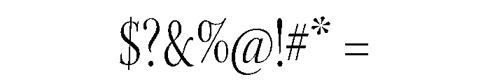 Norman Variable Light Font OTHER CHARS