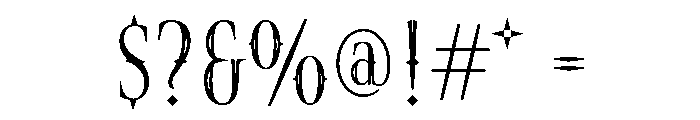 Norman Variable Regular Font OTHER CHARS