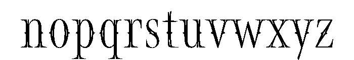 Norman Variable Regular Font LOWERCASE