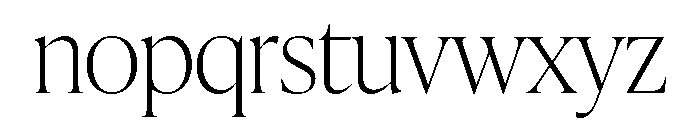 Norman Variable Thin Font LOWERCASE