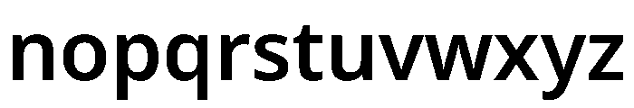 Noto Sans Lao Looped Semibold Font LOWERCASE
